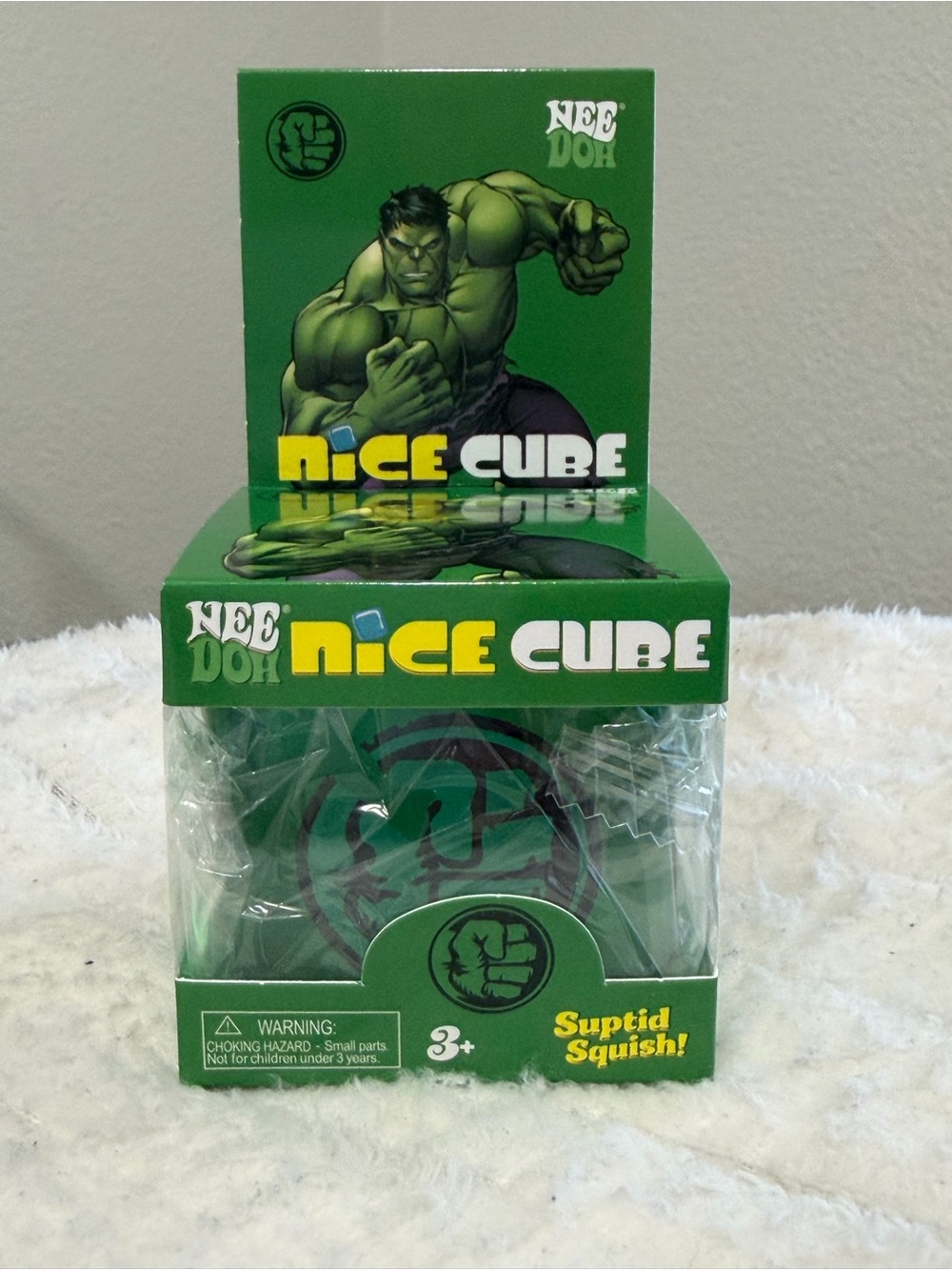 Nice Cube Green Stress Toy - Hulk Design